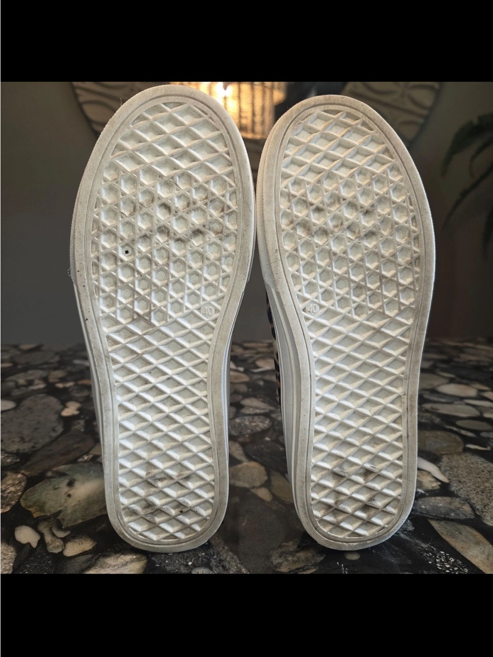 Women's Eccentric Leopard Print Slip On Sneakers Shoes US Size 9 EU Size 40 - Picture 5 of 7